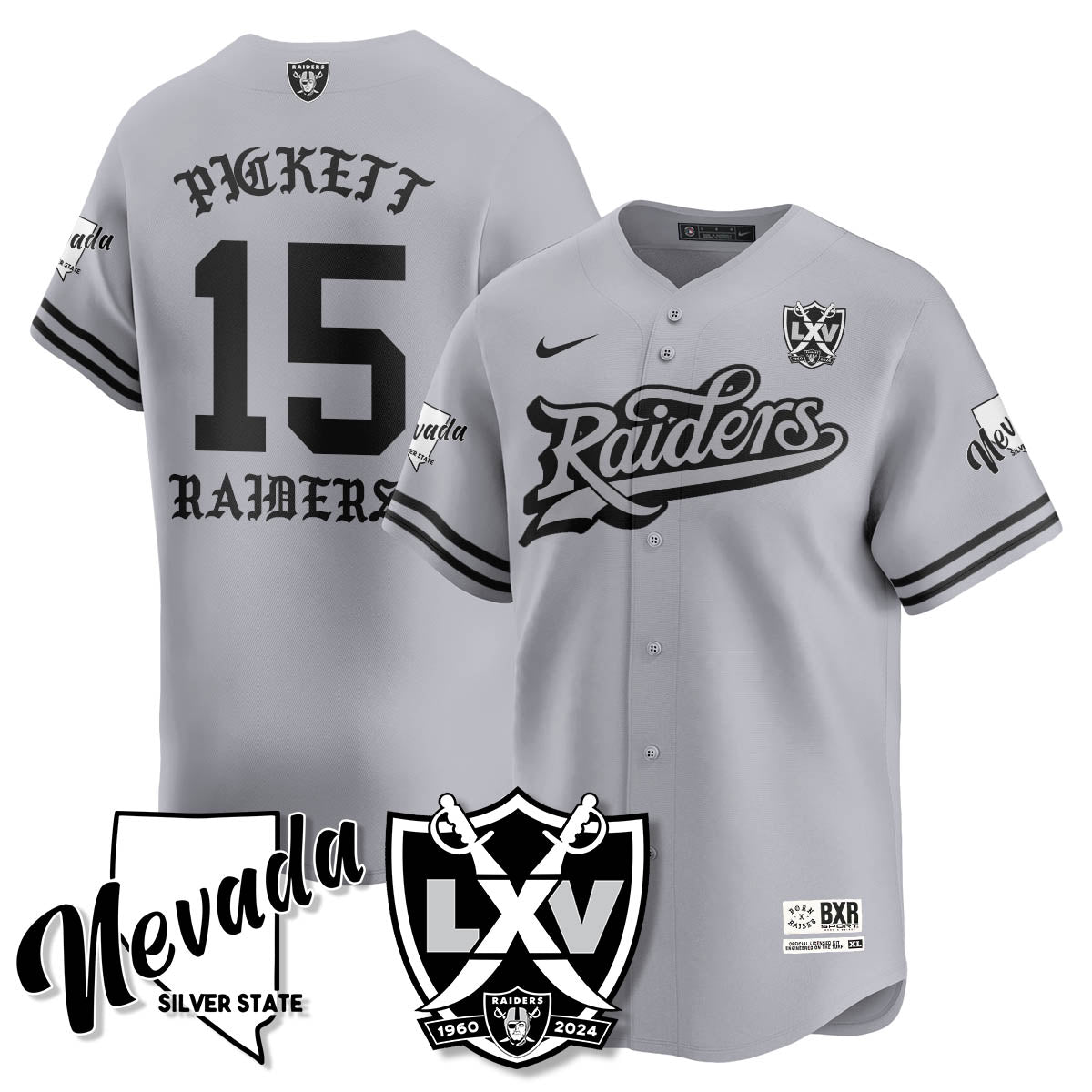 LVR Born x Raised Baseball Jersey - All Stitched
