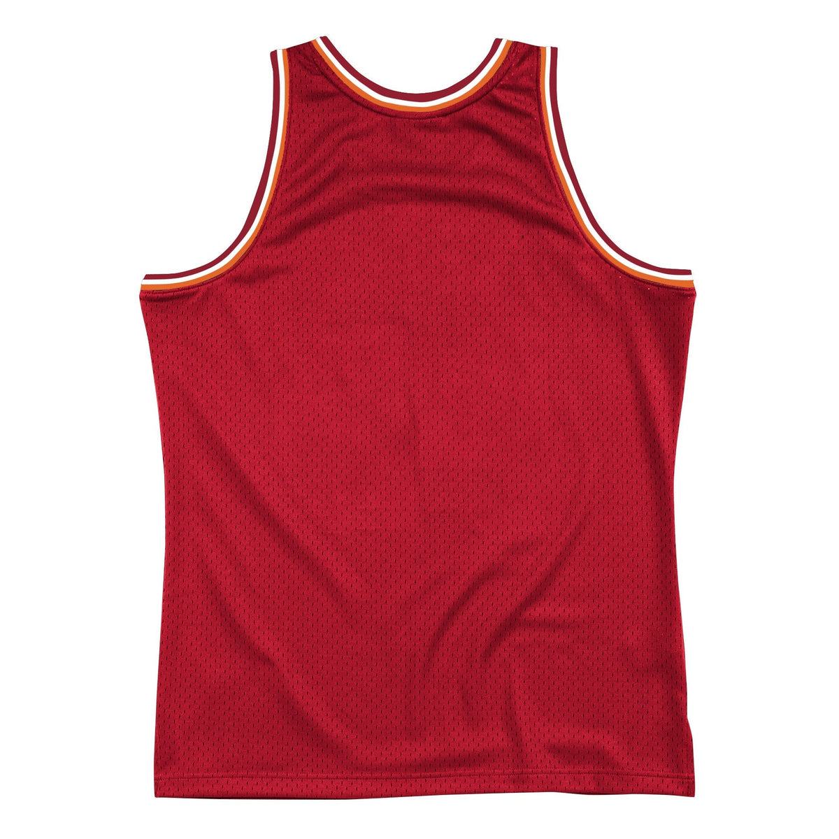 Men's Miami Heat Mitchell & Ness Red Hardwood Classics Blown Out Fashion Jersey