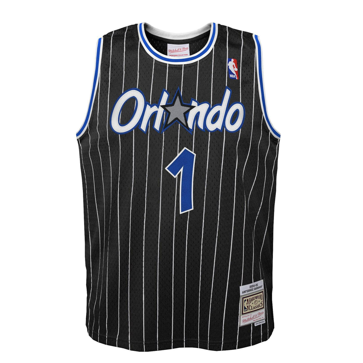 Orlando Magic Anfernee Penny Hardaway Mitchell & Ness 1994 NBA Black Hardwood Classic Swingman Jersey