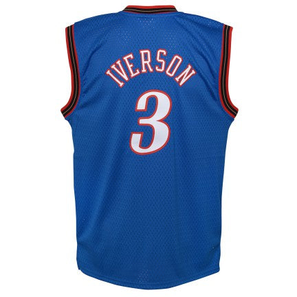 Philadelphia 76ers Allen Iverson Mitchell & Ness Blue 1999-2000 Hardwood Classics Swingman Jersey
