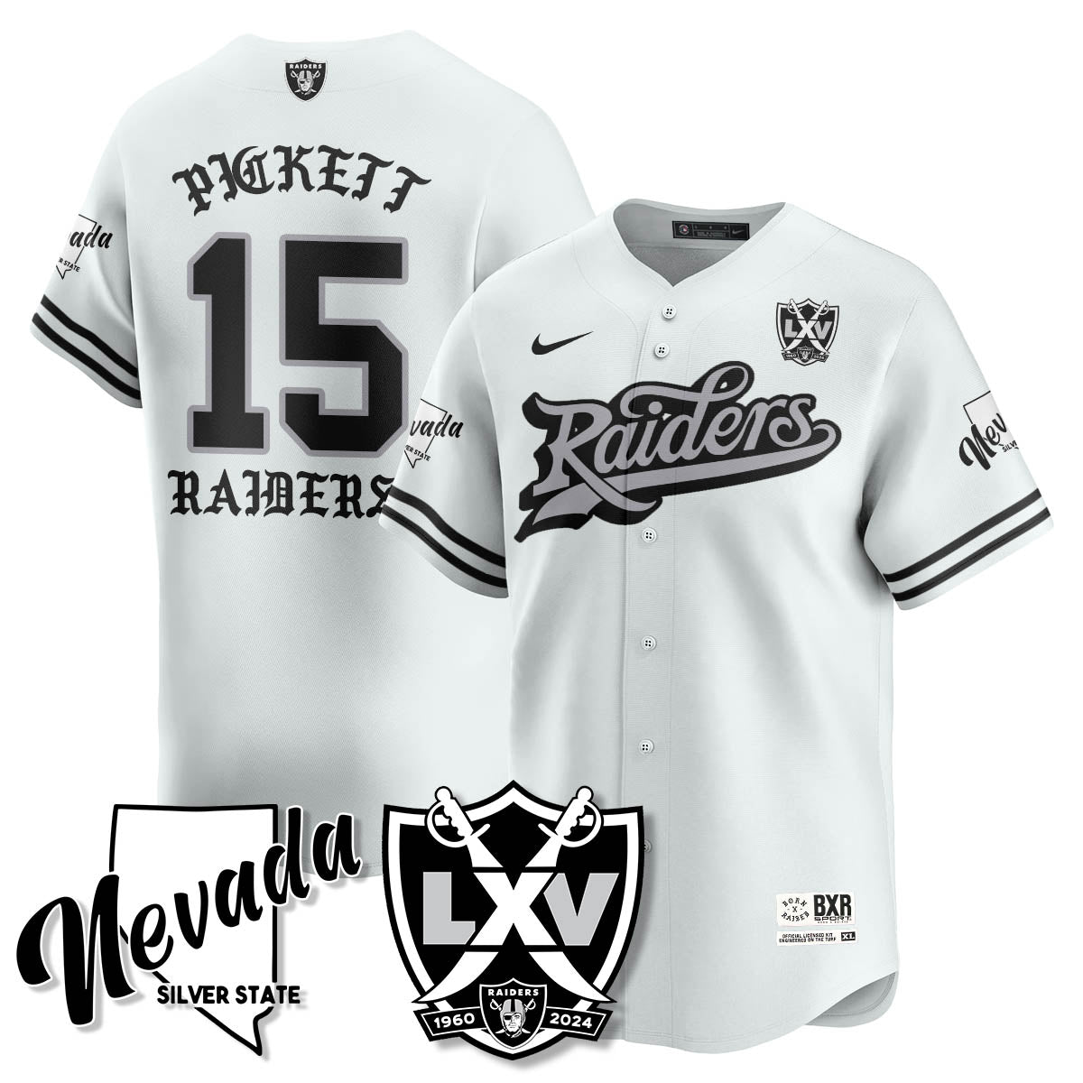 LVR Born x Raised Baseball Jersey - All Stitched