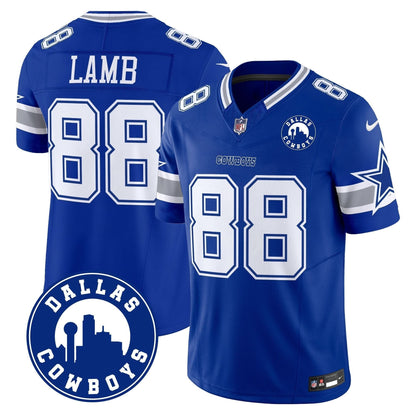 DAL "Dallas City" Patch Vapor Limited Jersey