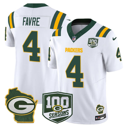 GB 100th Season & Home Patch Vapor Limited Jersey