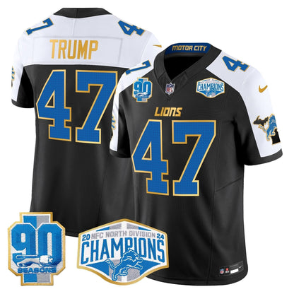 DET 2024 NFC North Division Champions Patch Gold Trim Vapor Limited Jersey