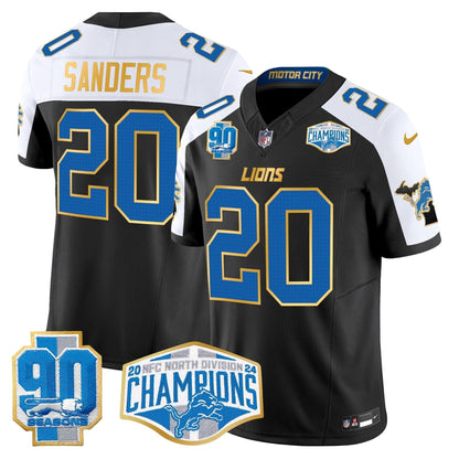 DET 2024 NFC North Division Champions Patch Gold Trim Vapor Limited Jersey
