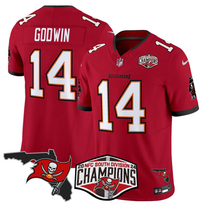 TB 2024 NFC South Division Champions Patch Vapor Limited Jersey