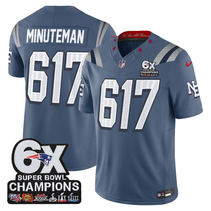 NE 6-Time Champions Patch Vapor Limited Jersey