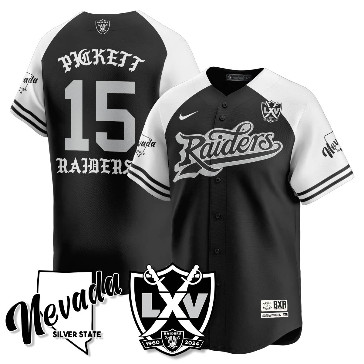 LVR Born x Raised Baseball Jersey - All Stitched