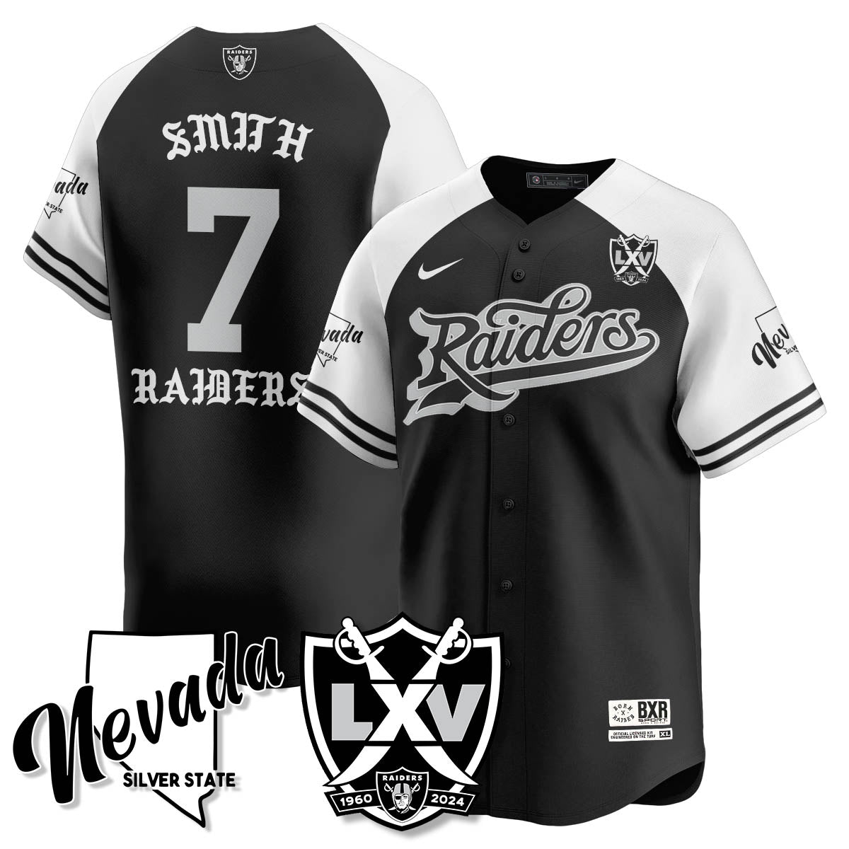 LVR Born x Raised Baseball Jersey - All Stitched