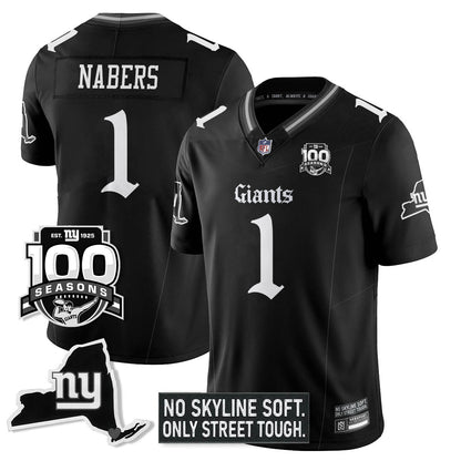 NYG 100th Seasons 'Gothic Gotham Edition' Vapor Limited Jersey