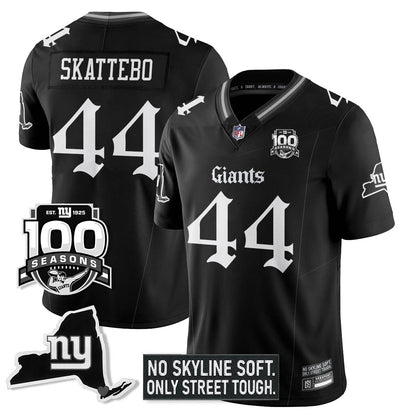 NYG 100th Seasons 'Gothic Gotham Edition' Vapor Limited Jersey