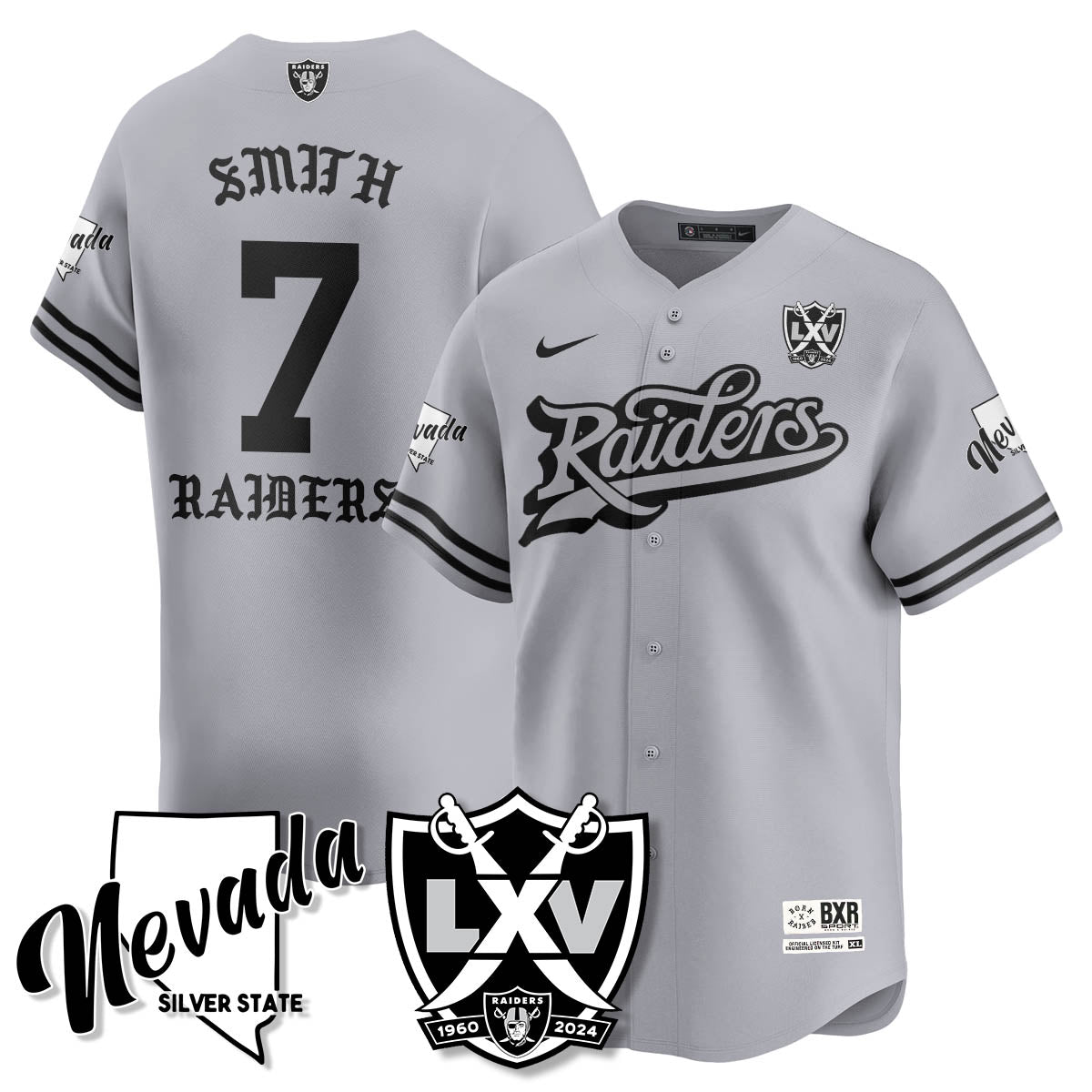 LVR Born x Raised Baseball Jersey - All Stitched