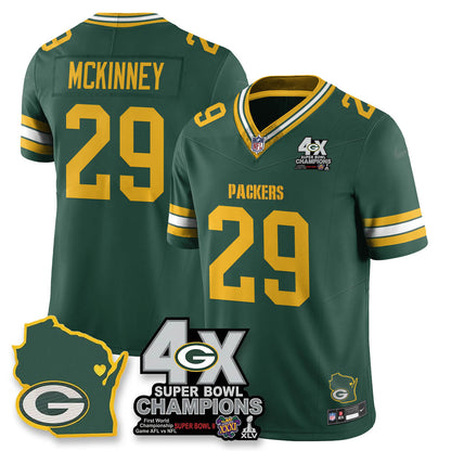 GB 4-Time Champions Patch Vapor Limited Jersey