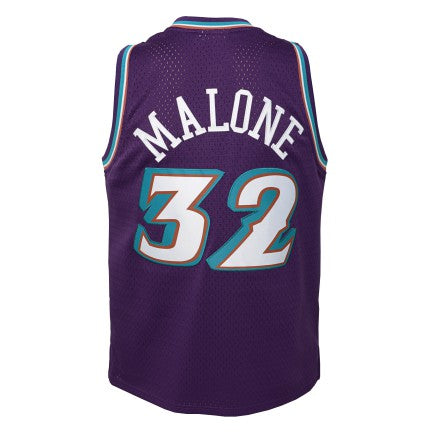 Utah Jazz Karl Malone Mitchell & Ness Purple 1996-97 Hardwood Classics Swingman Jersey