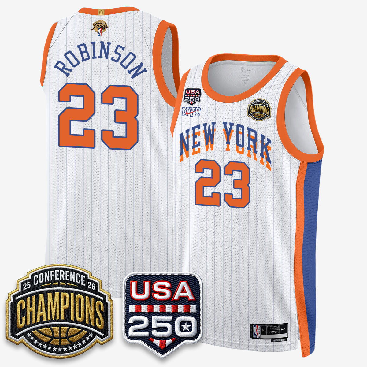 NYK 2026 NBA Eastern Conference Champions City Edition Jersey V2- Stitched (2)