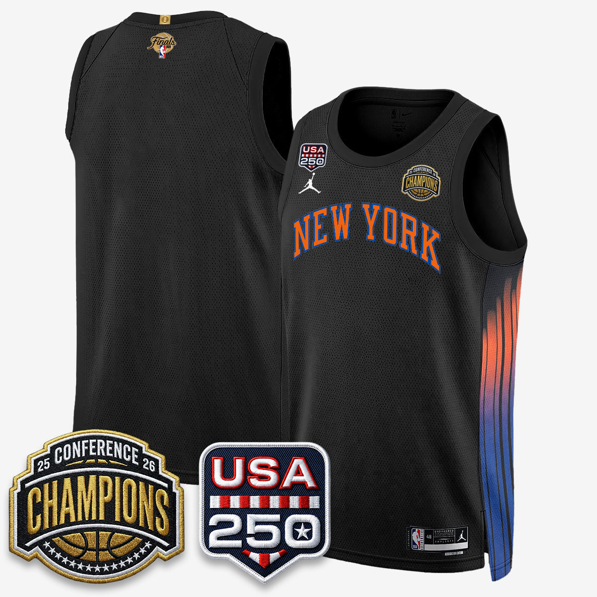NYK 2026 NBA Eastern Conference Champions City Cream Edition Jersey V2- Stitched