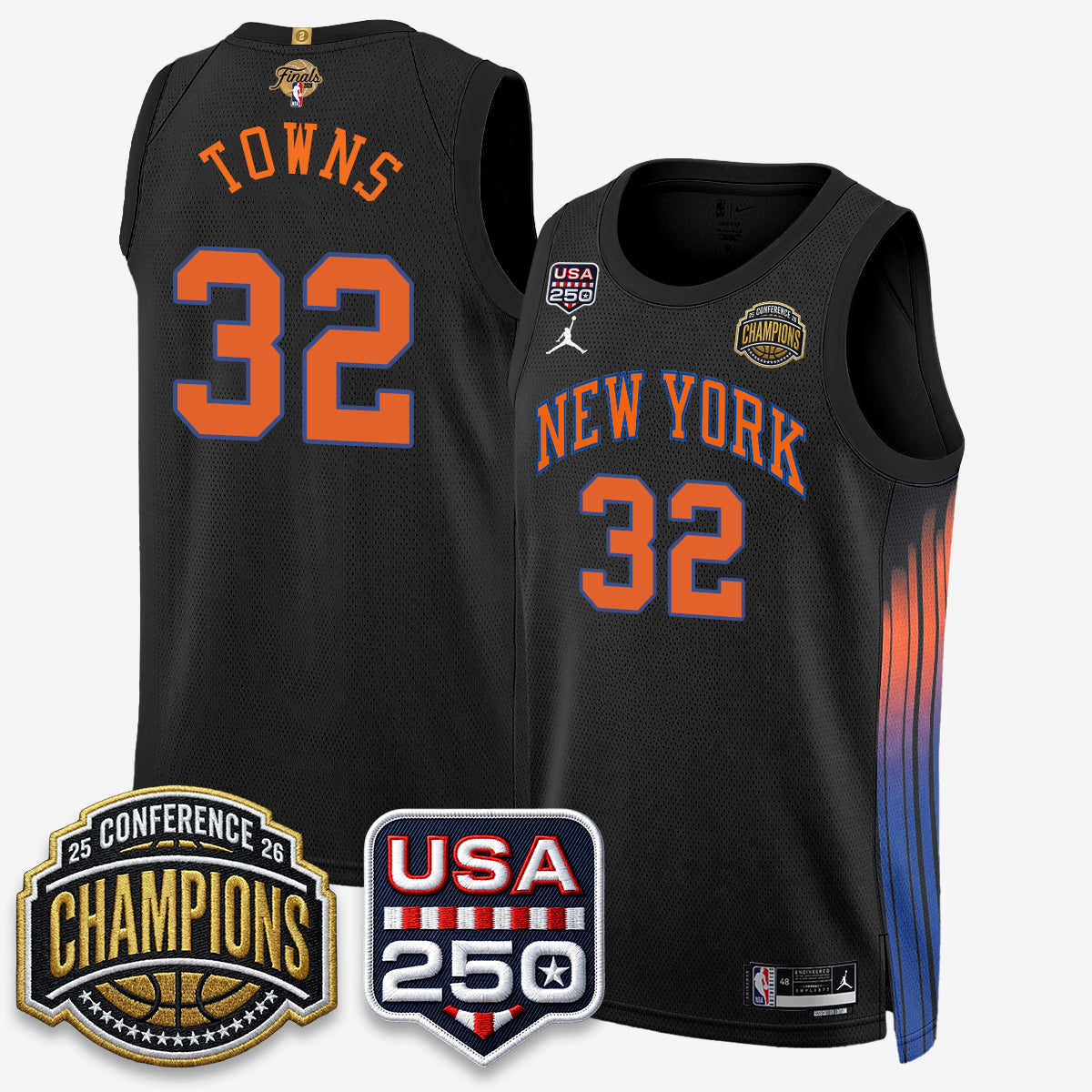 NYK 2026 NBA Eastern Conference Champions City Edition Jersey V2- Stitched (2)