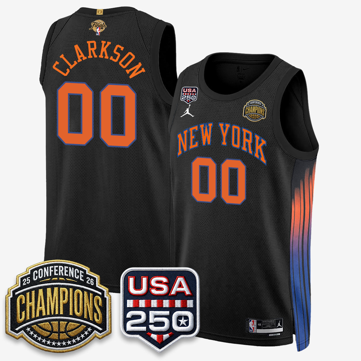 NYK 2026 NBA Eastern Conference Champions City Cream Edition Jersey V2- Stitched