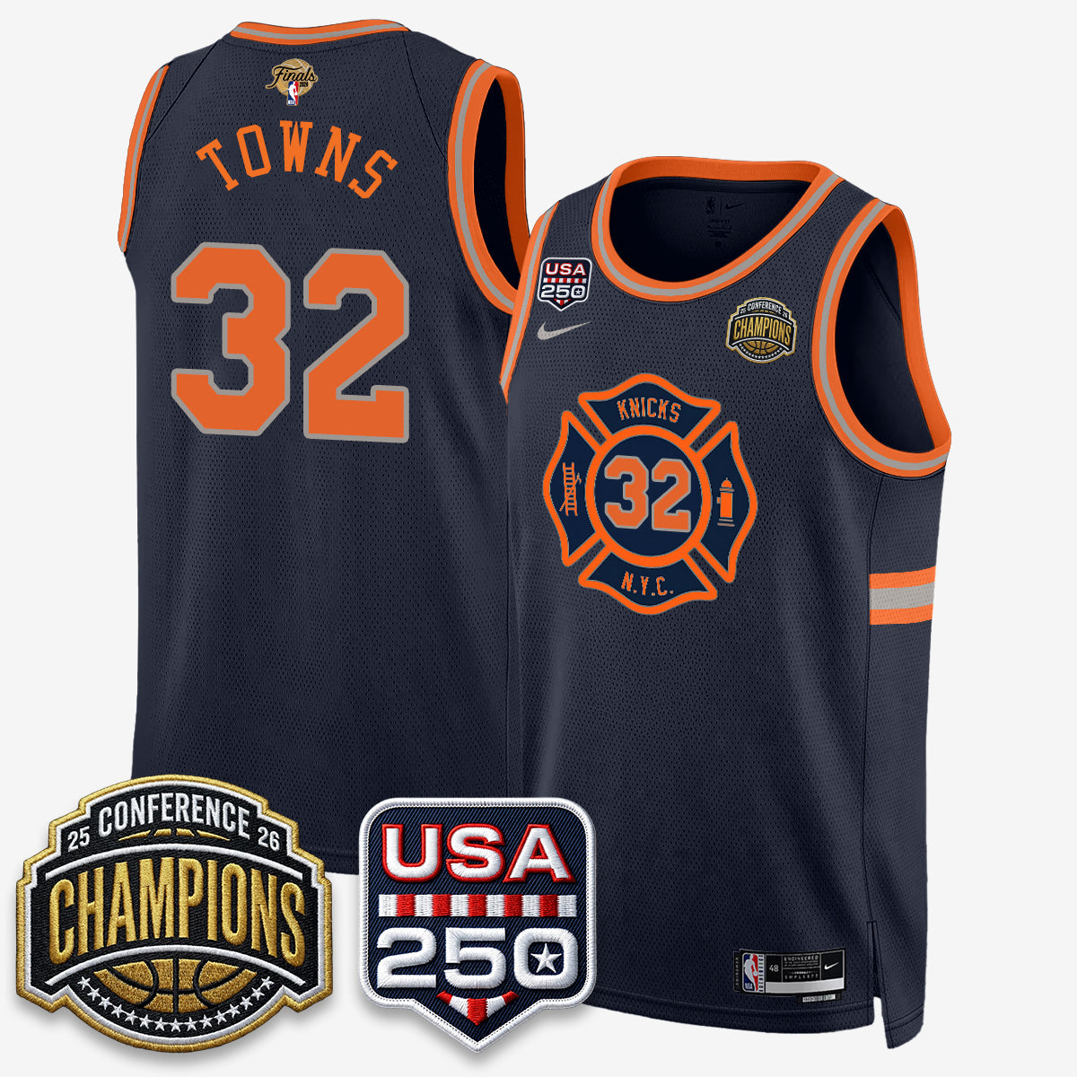 NYK 2026 NBA Eastern Conference Champions City Edition Jersey - Stitched
