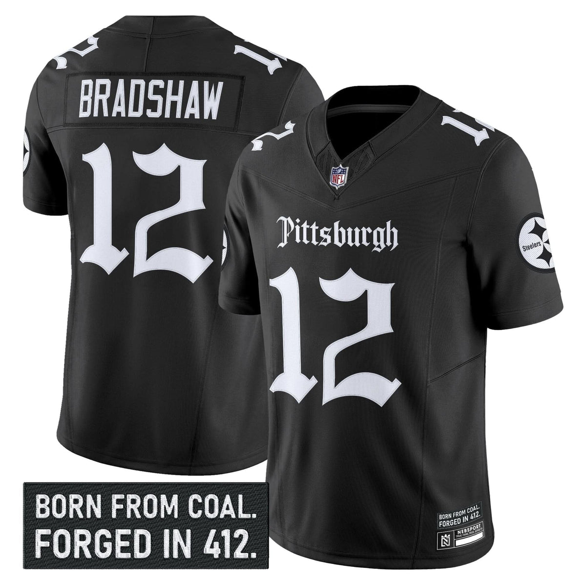 Pittsburgh Steelers 'Gothic Steel City Edition' Vapor Limited Jersey - All Stitched