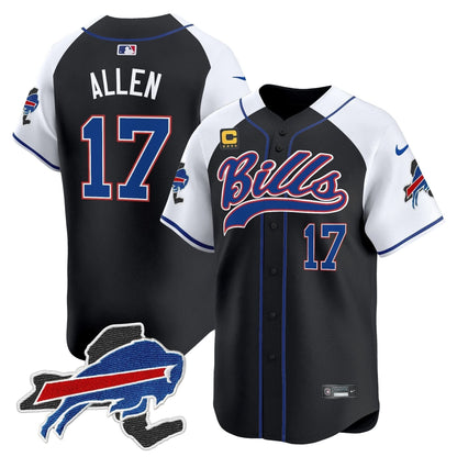 Buffalo Bills 2024 New York Patch Vapor Baseball Jersey - All Stitched