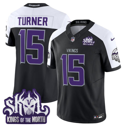 Minnesota Vikings 2025 Winter Warrior Skol Patch Vapor Limited Jersey - All Stitched