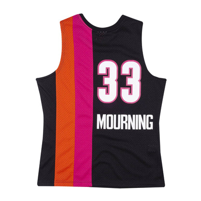 Men's Alonzo Mourning Miami Heat Mitchell & Ness NBA 2005-06 Black Alternate Throwback Swingman Jersey